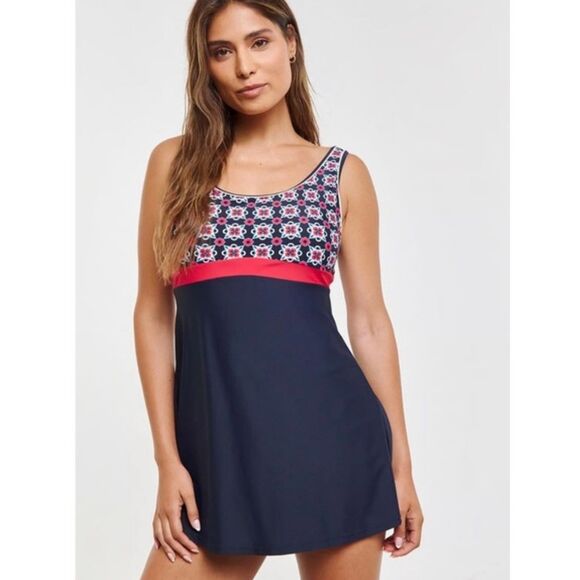 Lands’ End ladies dress swimsuit top size 16P - Picture 4 of 13